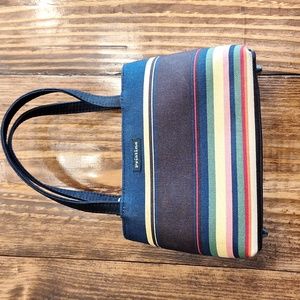 Vintage 90s Pristine Structured Striped  shoulder Bag Purse